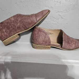 Women's Brown Suede Slip-On Shoes